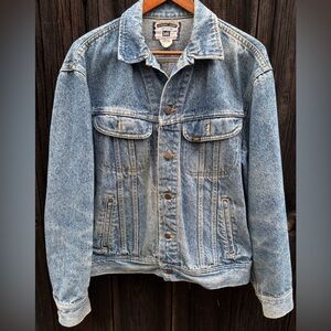 Lee Authentic Classic Blue Denim Jacket 100% Cotton Size M
